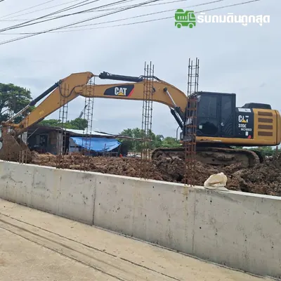 ภาพงานถมและปรับพื้นที่จากเว็บไซต์เดิม ภาพที่ 5